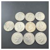 Ten 1976 Bicentennial Eisenhower (ike) Dollars