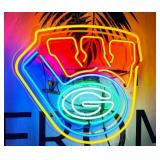 Green Bay Packers Wisconsin Acrylic 17'x16' Neon
