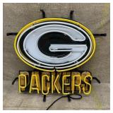 Green Bay Packers 20'x16' Real Glass Neon Sign,