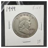 1949 Franklin Silver Half Dollar