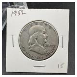 1952 Franklin Silver Half Dollar