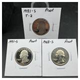 (3) Proof Washington Quarters