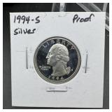 1994-S Silver Proof Washington Quarter