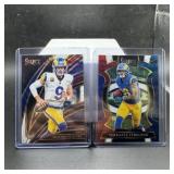 (2) Rams Tri-Color Football Cards