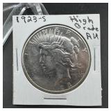 1923-S Peace Silver Dollar