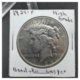 1924 Peace Silver Dollar