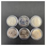 (6) 2003 State Quarters with Cases