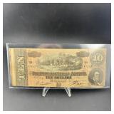 1864 Confederate $10 Note Richmond
