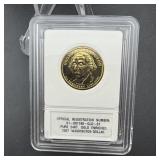 2007 George Washington Dollar 24K Gold Enriched wi