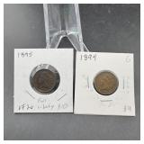 1894 & 1895 Indian Head Cents