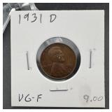 1931-D Wheat Cent