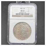 1889 Morgan Silver Dollar MS64