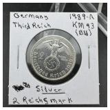 1939 German Silver Coin