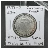 1978 German Proof Silver Coin