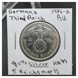1936 German Silver Coin