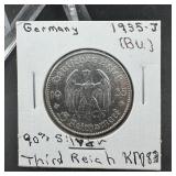 1935 German Silver Coin