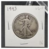 1943 Walking Liberty Half Dollar
