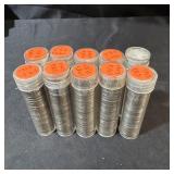 (10x Bid) Rolls 1943 P-d-s Steel Cents