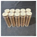 (10x Bid) Rolls 1964 P & D Lincoln Cents