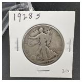 1928-S Walking Liberty Half Dollar