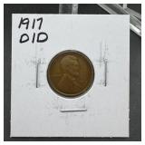 1917-D/D Wheat Cent