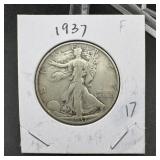 1937 Walking Liberty Half Dollar