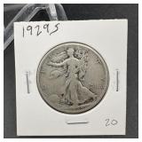 1929 S Walking Liberty Half Dollar
