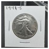 1944-S Walking Liberty Silver Half Dollar