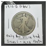 1916-D Walking Liberty Silver Half Dollar