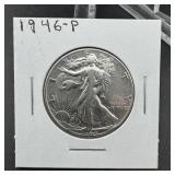 1946 Walking Liberty Silver Half Dollar