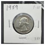 1959 Washington Silver Quarter