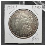 1891 Morgan Silver Dollar