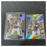 (2) Eagles Silver Football Cards