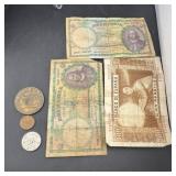 Foreign Paper Currency & Coins