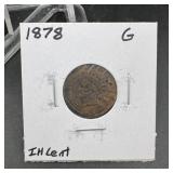 1878 Indian Head Cent