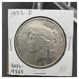 1922-D Peace Silver Dollar