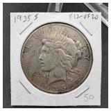 1935-S Peace Silver Dollar