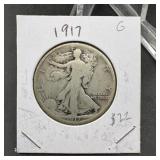 1917 Walking Liberty Half Dollar