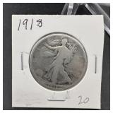 1918 Walking Liberty Half Dollar