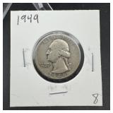 1949 Washington Silver Quarter