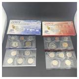 2001-p&d United States Mint Uncirculated Coin Set