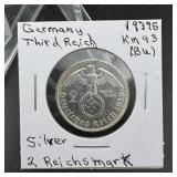 1939 German Silver Coin