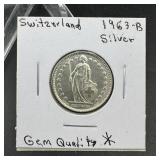 1963 Switzerland Silver Coin