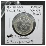 1939 German Silver Coin