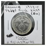 1939 German Silver Coin