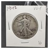 1942 Walking Liberty Half Dollar