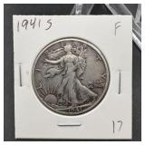 1941 S Walking Liberty Half Dollar