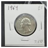 1964 Washington Silver Quarter