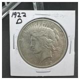 1922-D Peace Silver Dollar