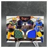 DaVante Adams Multiverse White Patch Football Card